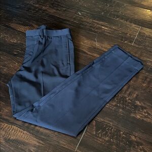 H&M Men's Navy Blue Slim Fit Dress Pants